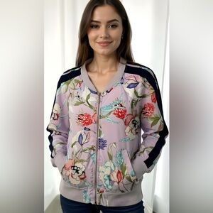 NY & CO Soho Jeans apparel- Lightweight bomber jacket floral